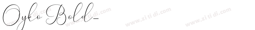 Oyko Bold字体转换